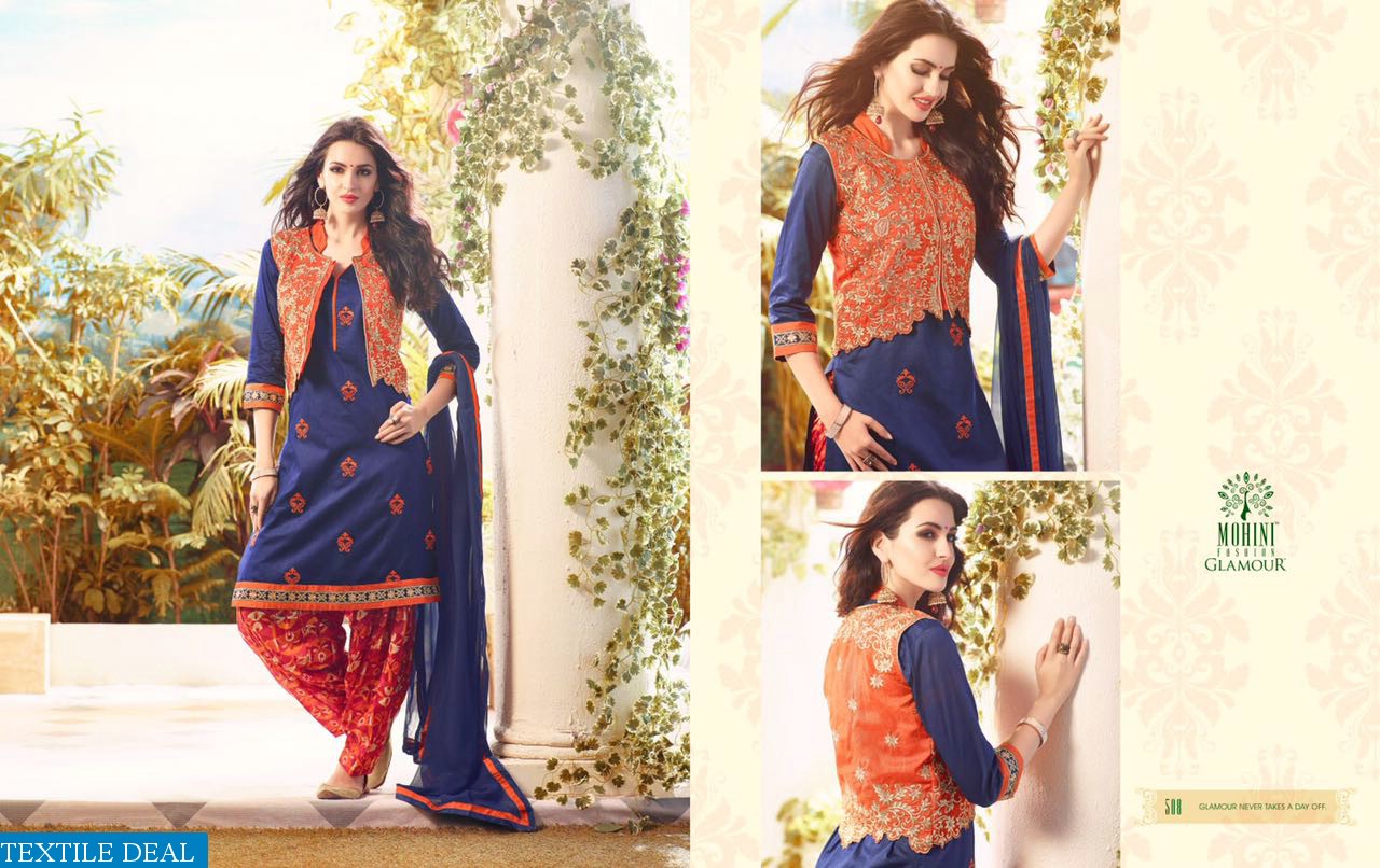 mohini Glamour Premium cotton With jacket Suits